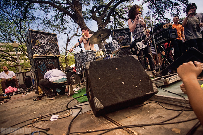 Japanther at Waterloo Park, March 21, 2009. Photo by Joshua Bean.