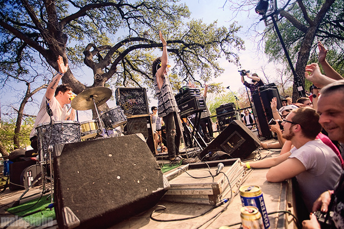 Japanther at Waterloo Park, March 21, 2009. Photo by Joshua Bean.
