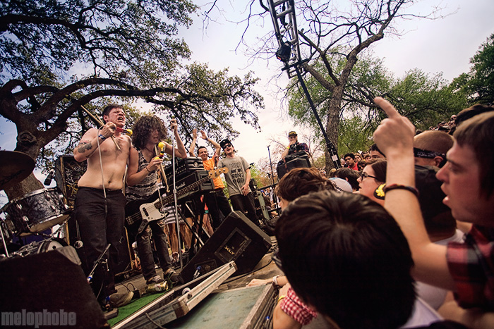 Japanther at Waterloo Park, March 21, 2009. Photo by Joshua Bean.