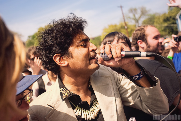 King Khan & the Shrines at Waterloo Park, March 21, 2009. Photo by Joshua Bean.