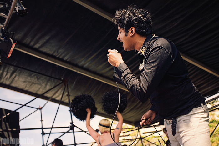 King Khan & the Shrines at Waterloo Park, March 21, 2009. Photo by Joshua Bean.