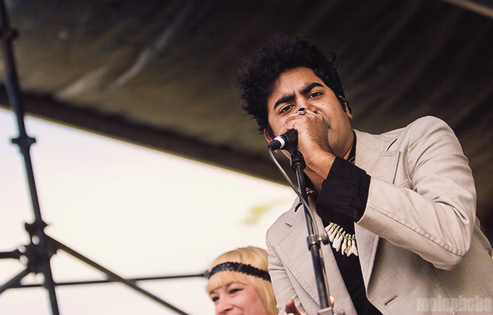 King Khan & the Shrines at Waterloo Park, March 21, 2009. Photo by Joshua Bean.