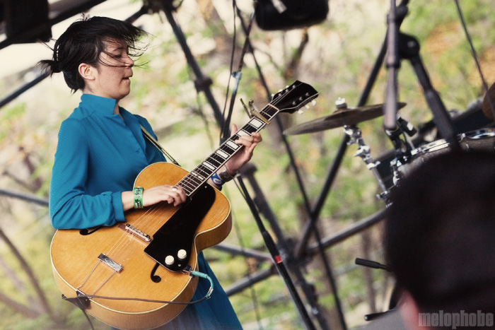 Thao Nguyen at Waterloo Park, March 21, 2009. Photo by Ari Sommer.