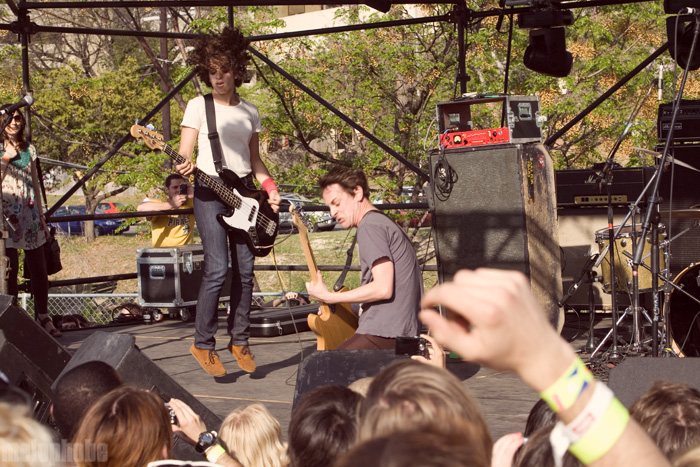 The Thermals at Waterloo Park, March 21, 2009. Photo by Ari Sommer.