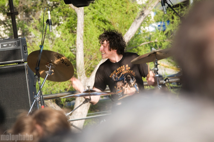 The Thermals at Waterloo Park, March 21, 2009. Photo by Ari Sommer.