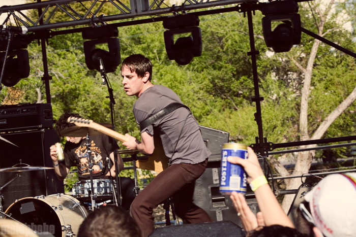 The Thermals at Waterloo Park, March 21, 2009. Photo by Ari Sommer.