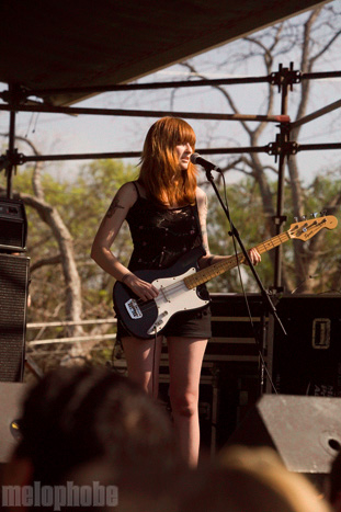 Vivian Girls at Waterloo Park, March 21, 2009. Photo by Ari Sommer.