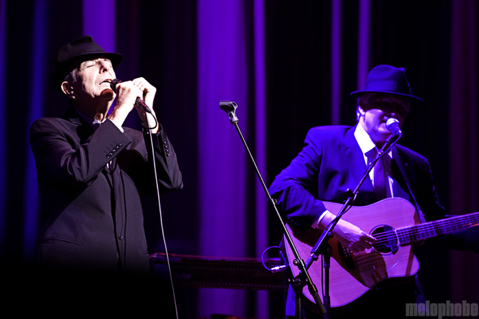 Leonard Cohen at Long Center, April 4, 2009. Photo by Laura Lea Nalle.