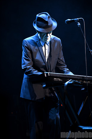 Leonard Cohen at Long Center, April 4, 2009. Photo by Laura Lea Nalle.
