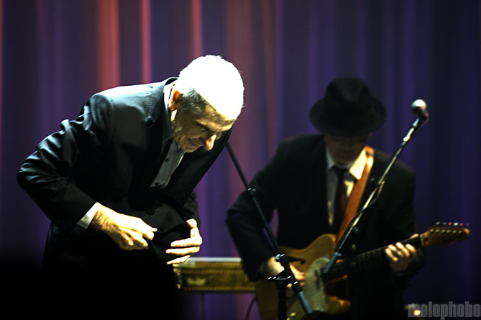 Leonard Cohen at Long Center, April 4, 2009. Photo by Laura Lea Nalle.