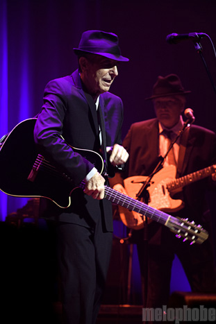 Leonard Cohen at Long Center, April 4, 2009. Photo by Laura Lea Nalle.