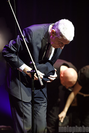 Leonard Cohen at Long Center, April 4, 2009. Photo by Laura Lea Nalle.
