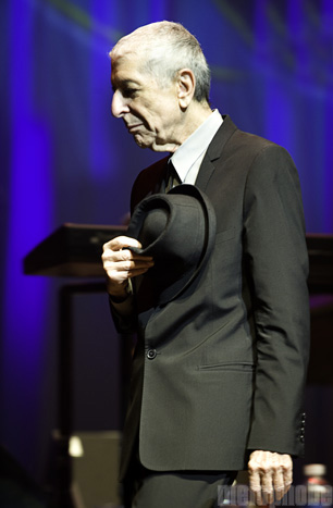 Leonard Cohen at Long Center, April 4, 2009. Photo by Laura Lea Nalle.
