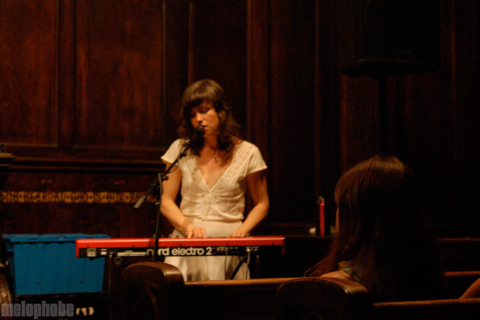Bowerbirds at First Unitarian Church, April 26, 2009. Photo by Marie Forgeard.