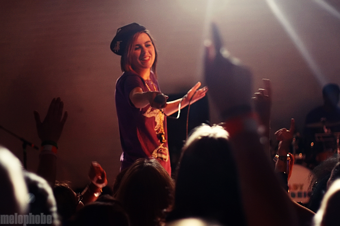 Lady Sovereign at Paradise Rock Club, May 3, 2009. Photo by Chris Barth.