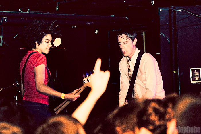The Thermals at Middle East Downstairs, May 7, 2009. Photo by Ari Sommer.