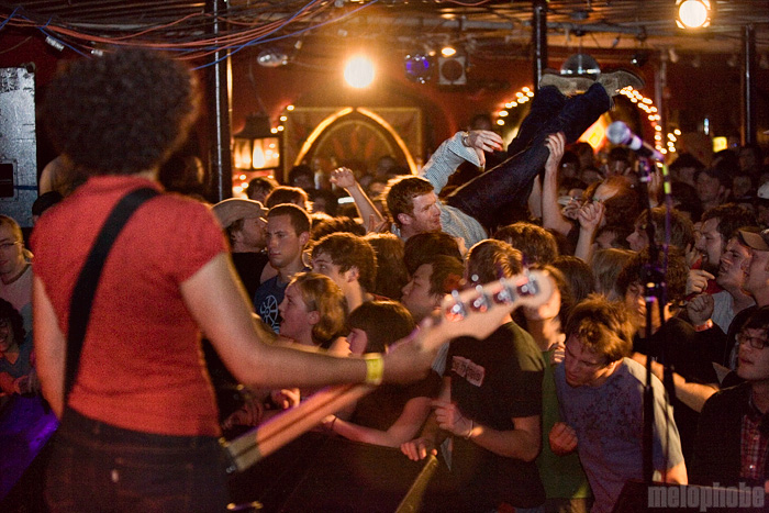 The Thermals at Middle East Downstairs, May 7, 2009. Photo by Ari Sommer.