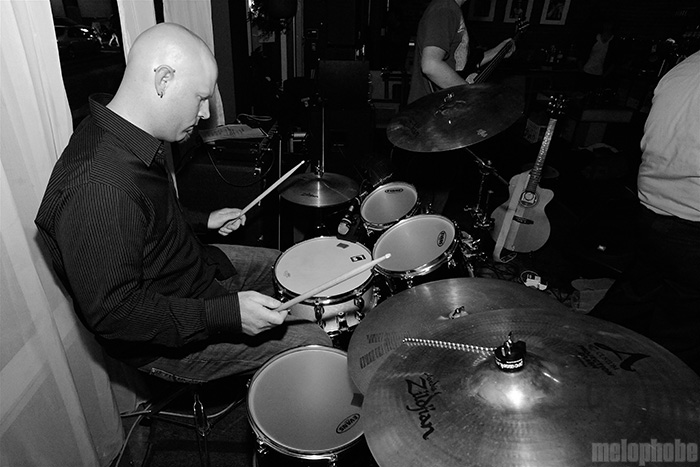 Alan Singley & Pants Machine at Backspace, June 19, 2009. Photo by Angel Priest.