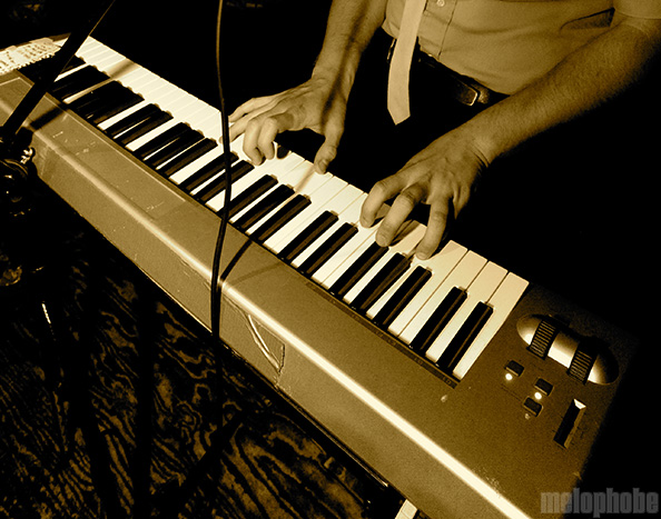 Alan Singley & Pants Machine at Backspace, June 19, 2009. Photo by Angel Priest.