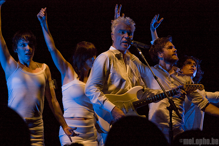 David Byrne at Paramount Theatre, June 24, 2009. Photo by Tighe McGillivray.
