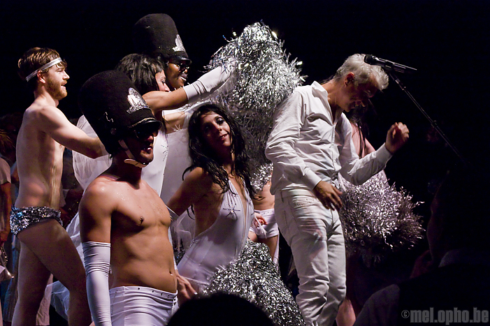 David Byrne at Paramount Theatre, June 24, 2009. Photo by Tighe McGillivray.
