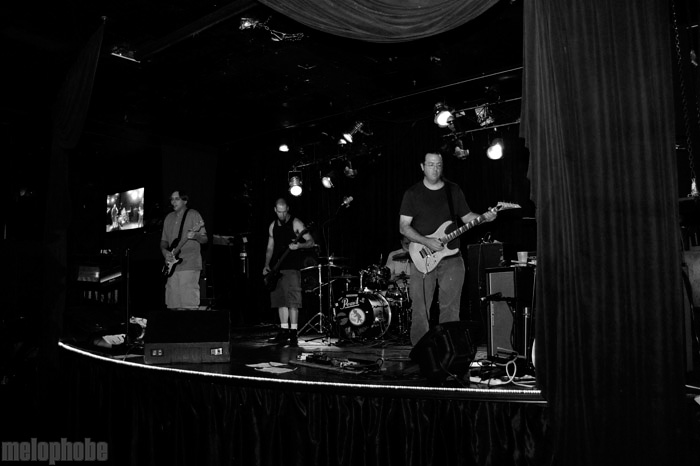 Obscured By Clouds at Dante's, July 1, 2009. Photo by Angel Priest.