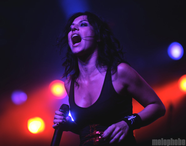 Lacuna Coil at Roseland Theater, July 18, 2009. Photo by Angel Priest.