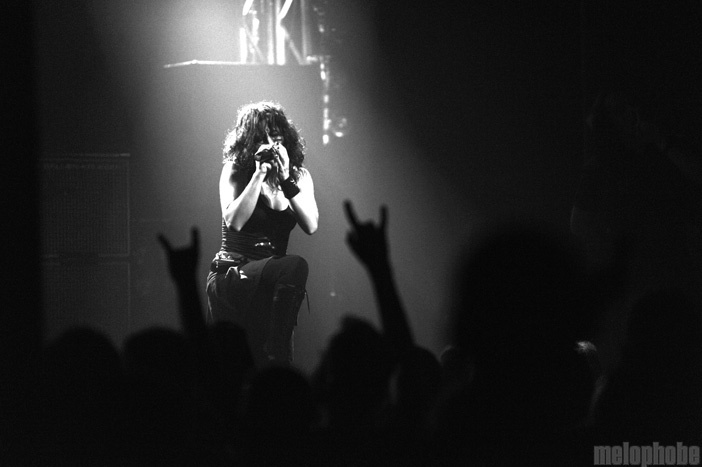 Lacuna Coil at Roseland Theater, July 18, 2009. Photo by Angel Priest.