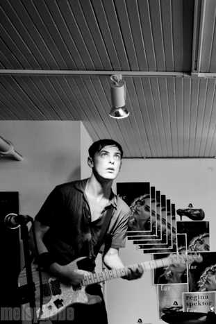 The Thermals at Jackpot Records, July 24, 2009. Photo by Ian McNeil.