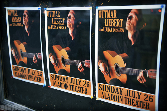 Ottmar Liebert at Aladdin Theater, July 26, 2009. Photo by Alice Falzone.