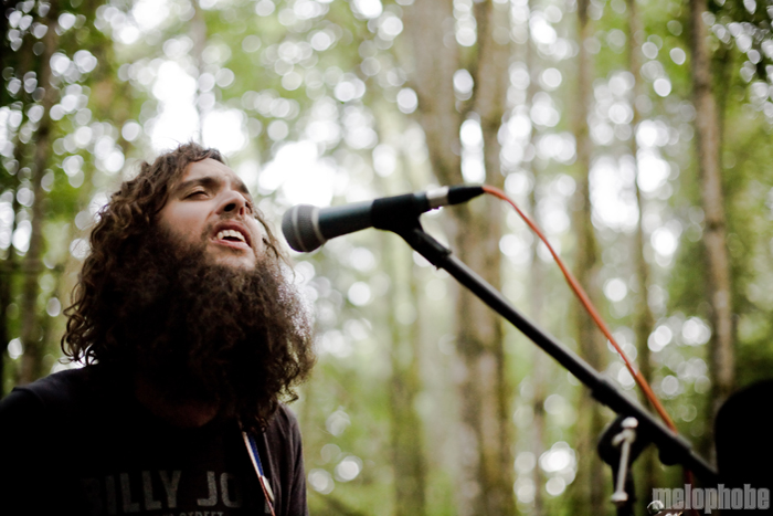 Sam Quinn and the Japan Ten at Pendarvis Farm, July 31, 2009. Photo by Ian McNeil and Steve Benoit.