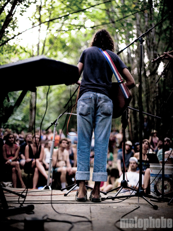 Sam Quinn and the Japan Ten at Pendarvis Farm, July 31, 2009. Photo by Ian McNeil and Steve Benoit.