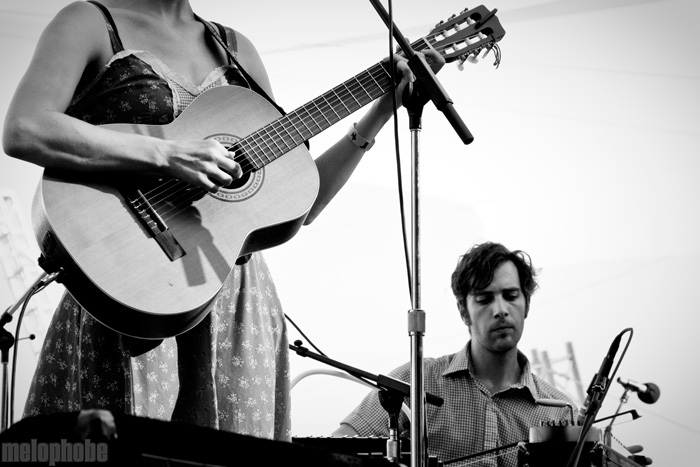 Laura Gibson at Pendarvis Farm, July 31, 2009. Photo by Ian McNeil and Steve Benoit.