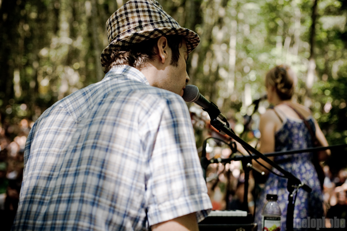 Laura Gibson at Pendarvis Farm, August 1, 2009. Photo by Ian McNeil and Steve Benoit.