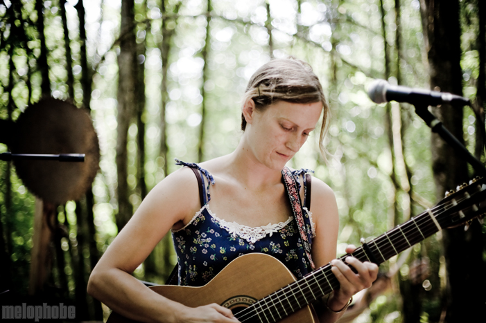 Laura Gibson at Pendarvis Farm, August 1, 2009. Photo by Ian McNeil and Steve Benoit.