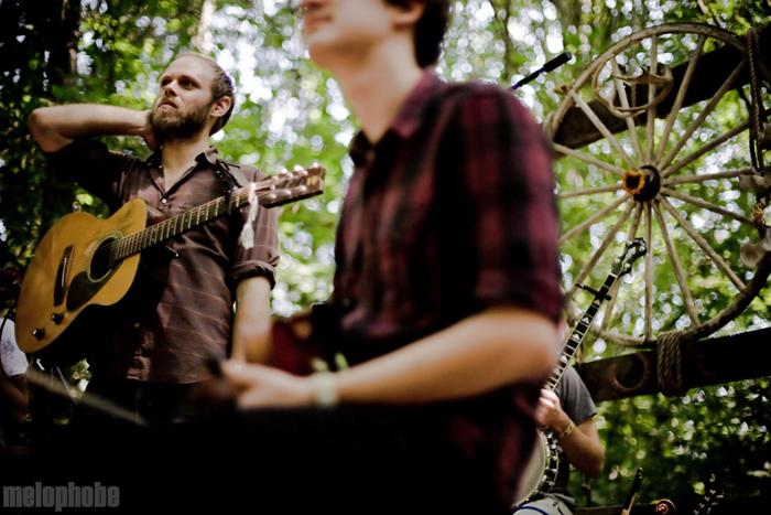 Horse Feathers at Pendarvis Farm, August 1, 2009. Photo by Ian McNeil and Steve Benoit.