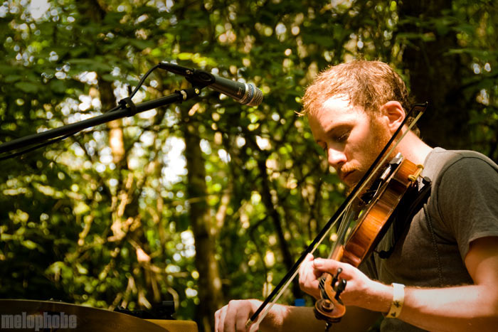 Horse Feathers at Pendarvis Farm, August 1, 2009. Photo by Ian McNeil and Steve Benoit.