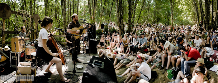 Horse Feathers at Pendarvis Farm, August 1, 2009. Photo by Ian McNeil and Steve Benoit.