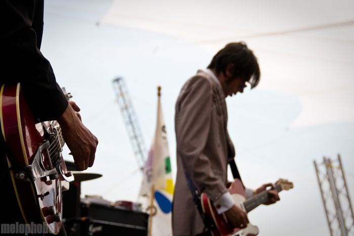 The Sadies at Pendarvis Farm, August 1, 2009. Photo by Ian McNeil and Steve Benoit.