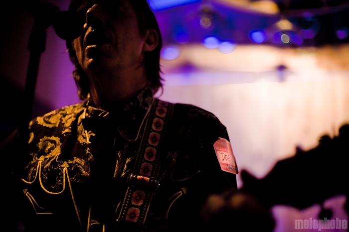 John Doe and the Sadies at Pendarvis Farm, August 1, 2009. Photo by Ian McNeil and Steve Benoit.