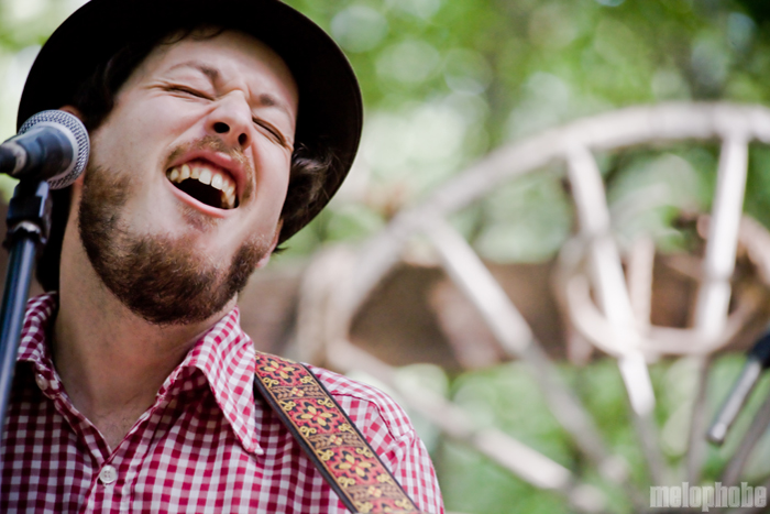 Vetiver at Pendarvis Farm, August 2, 2009. Photo by Ian McNeil and Steve Benoit.