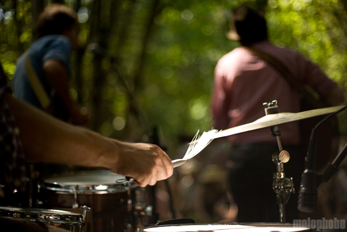 Vetiver at Pendarvis Farm, August 2, 2009. Photo by Ian McNeil and Steve Benoit.