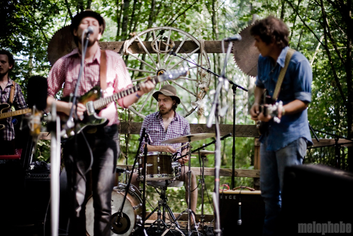 Vetiver at Pendarvis Farm, August 2, 2009. Photo by Ian McNeil and Steve Benoit.