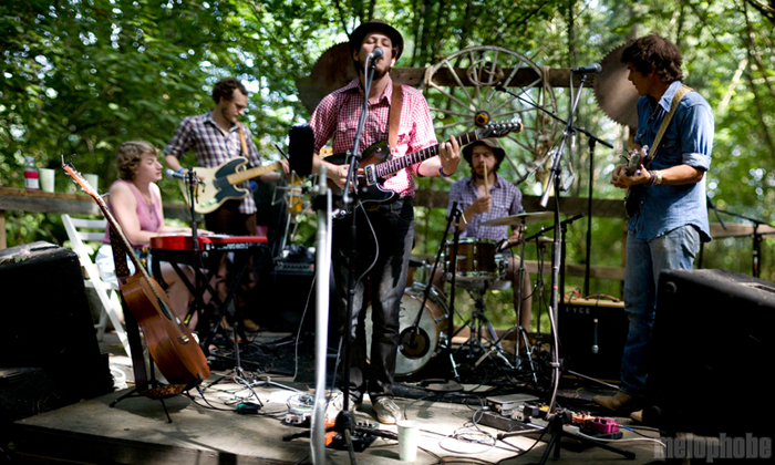 Vetiver at Pendarvis Farm, August 2, 2009. Photo by Ian McNeil and Steve Benoit.