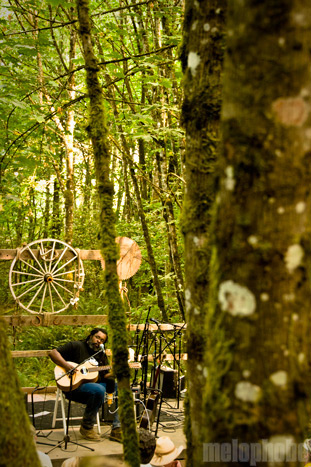 Alvin Youngblood Hart at Pendarvis Farm, August 2, 2009. Photo by Ian McNeil and Steve Benoit.