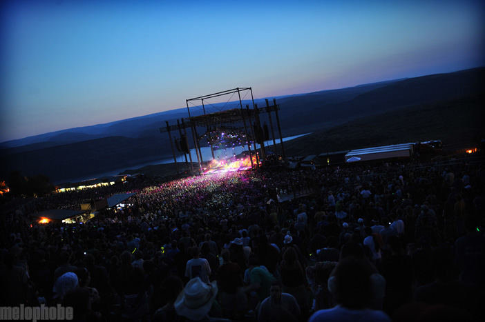 Phish at The Gorge Amphitheatre, August 7, 2009. Photo by Alice Falzone.
