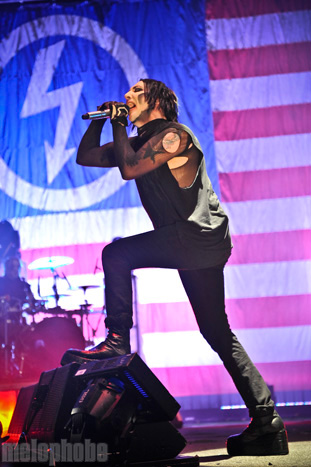 Marilyn Manson at AT&T Center, August 14, 2009. Photo by Denny Mack.