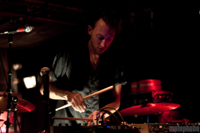 Cale Parks at Great Scott, August 26, 2009. Photo by Chris Barth.