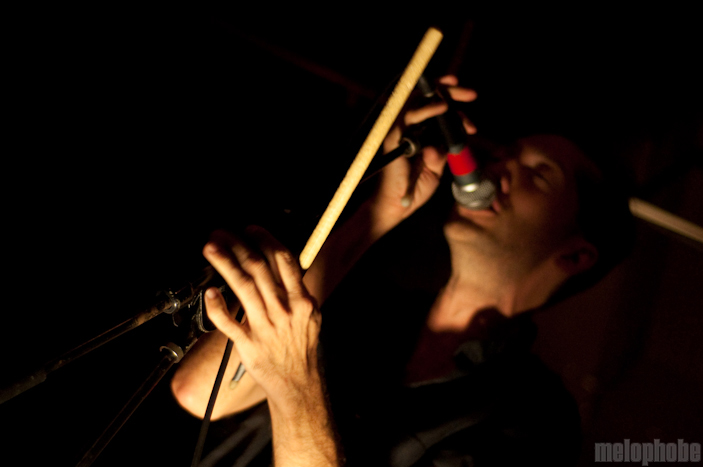 Cale Parks at Great Scott, August 26, 2009. Photo by Chris Barth.