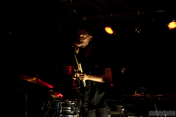 Cale Parks at Great Scott, August 26, 2009. Photo by Chris Barth.